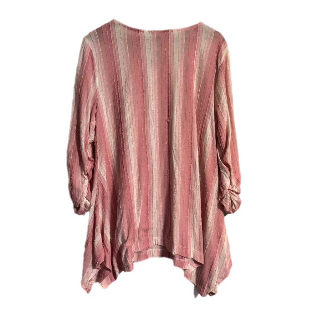 Casual Pink Striped Tunic Top - Women - Picture 7 of 7